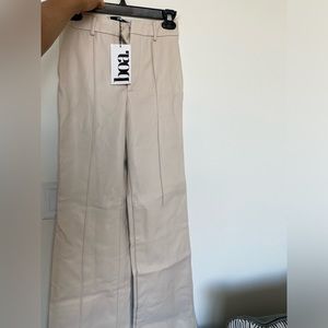 Because of Alice - wide leg leather pants